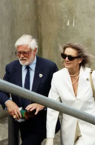Ken Bates Chairman of Chelsea Football Club arriving at the FA Cup Final with unknown Ken Bates Chairman of Chelsea Football Club arriving at the FA Cup Final with unknown