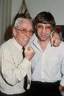Ken Buchanan boxer with his father October 1989 Ken Buchanan boxer with his father October 1989