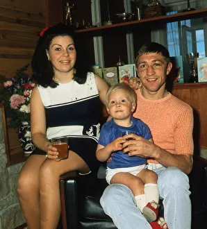 Ken Buchanan boxer February 1975 With wife Carol Buchanan and son Mark Buchanan Ken Buchanan boxer February 1975 With wife Carol Buchanan and son Mark Buchanan