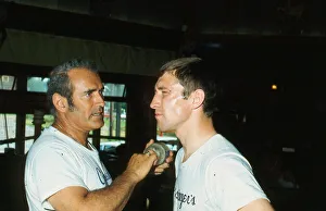 Ken Buchanan boxer June 1972 At trainig camp in America USA for fight against Ken Buchanan boxer June 1972 At trainig camp in America USA for fight against