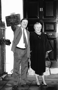 Kenneth Clarke MP and Conservative Chancellor of the Exchequer leaves 11 Downing Street Kenneth Clarke MP and Conservative Chancellor of the Exchequer leaves 11 Downing Street