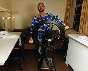 Kenny Everett DJ TV Presenter and Comedian who contracted aids standing in his changing Kenny Everett DJ TV Presenter and Comedian who contracted aids standing in his changing