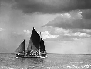 Kessingland lifeboat the Hugh Taylor out on exercise. 12th March 1934 Kessingland lifeboat the Hugh Taylor out on exercise. 12th March 1934