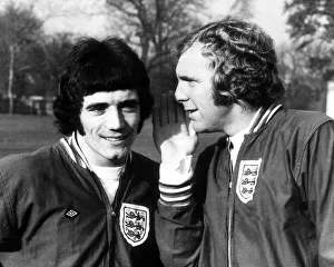 Kevin Keegan Football Player of England - Nov 1972 with captain Bobby Moore Kevin Keegan Football Player of England - Nov 1972 with captain Bobby Moore