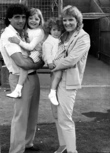 Kevin Keegan with his wife Jean and daughters Laura Jane Kevin Keegan with his wife Jean and daughters Laura Jane