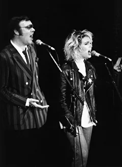 Kim Wilde and her father Marti Wilde both singers at Aids concert dbase msi Kim Wilde and her father Marti Wilde both singers at Aids concert dbase msi