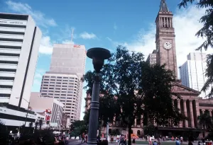 King George Square in Central Brisbane Australia King George Square in Central Brisbane Australia