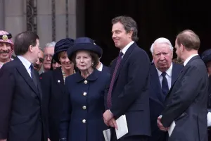 King Hussein of Jordan Memorial Service July 1999 Former Prime Ministers Margaret King Hussein of Jordan Memorial Service July 1999 Former Prime Ministers Margaret