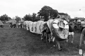 The Kirkburton Scouts giant caterpillar was one of the many attractions at Burton The Kirkburton Scouts giant caterpillar was one of the many attractions at Burton