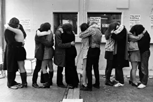 Kissing couples from Woolwich Polytechnic London in 1970 staged a Kiss-in during Kissing couples from Woolwich Polytechnic London in 1970 staged a Kiss-in during