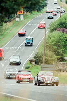 Images Dated 6th August 1994: Kit cars head off in a convoy down the Moor Road in Whitby, 6th August 1994