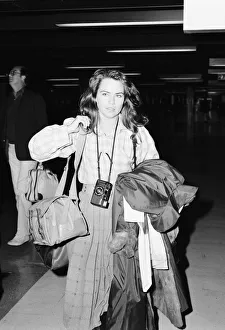 Koo Stark, Actress at London Heathrow Airport, Thursday 22nd December 1983 Koo Stark, Actress at London Heathrow Airport, Thursday 22nd December 1983