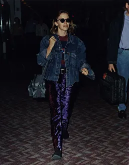 Kylie Minogue departs from London to New York on concorde Kylie Minogue departs from London to New York on concorde