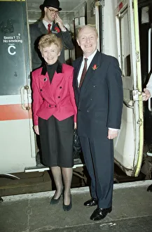 Labour leader Neil Kinnock and his wife Glenys on the campaign trail ahead of the 1992 Labour leader Neil Kinnock and his wife Glenys on the campaign trail ahead of the 1992