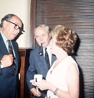 Labour Minister Roy Jenkins with fellow politicians Harold Wilson Labour Minister Roy Jenkins with fellow politicians Harold Wilson