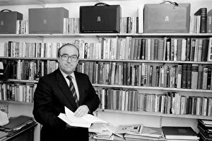 Images Dated 9th January 1987: Labour MP John Smith at home in Edinburgh in his study. 26th September 1984
