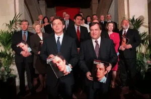 Labour Party launch manifesto for 1997 election. Tony Blair Labour Party launch manifesto for 1997 election. Tony Blair