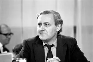 Labour politician Anthony Wedgewood Benn during a debate on the Common Market Labour politician Anthony Wedgewood Benn during a debate on the Common Market