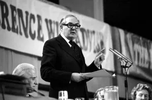 Labour politician James Callaghan during a debate on the Common Market Labour politician James Callaghan during a debate on the Common Market