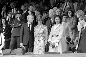 Lady Diana Spencer in the Royal Box on Centre Court at the Wimbledon Tennis Championships Lady Diana Spencer in the Royal Box on Centre Court at the Wimbledon Tennis Championships