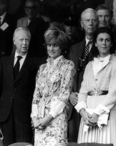 Lady Diana Spencer in the Royal Box on Centre Court at the Wimbledon Tennis Championships Lady Diana Spencer in the Royal Box on Centre Court at the Wimbledon Tennis Championships