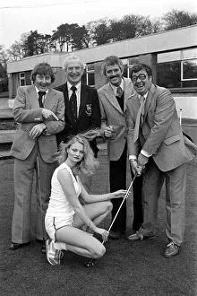 Launch Of Charity Showbiz Golf Tournament March 1981 Frank Carson Launch Of Charity Showbiz Golf Tournament March 1981 Frank Carson