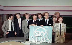 The launch of Sky TV. Attendees, including Andrew Neil, Rupert Murdoch, Kay Burley The launch of Sky TV. Attendees, including Andrew Neil, Rupert Murdoch, Kay Burley