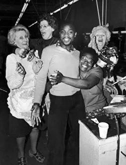 Laurie Cunningham, West Brom Player, meets factory workers based next door to The Laurie Cunningham, West Brom Player, meets factory workers based next door to The