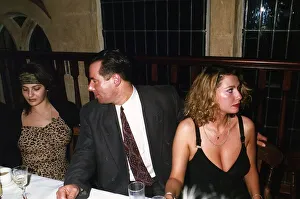 Former Leader of Liverpool Council Derek Hatton talking with Miss Bulgaria in Former Leader of Liverpool Council Derek Hatton talking with Miss Bulgaria in