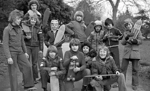 Leamington youngsters are enjoying their Christmas presents - skateboards Leamington youngsters are enjoying their Christmas presents - skateboards