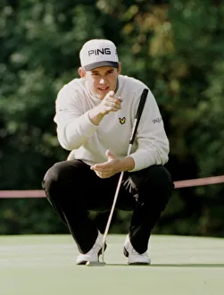 Lee Westwood golfer October 1998 concentrates on the ball at Wentworth golf course Lee Westwood golfer October 1998 concentrates on the ball at Wentworth golf course