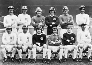 Images Dated 1st June 2011: Leeds United players wearing their international cap. Back Row l-r: Paul Madeley