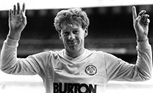 Leeds United striker Ian Baird. March 1987 Leeds United striker Ian Baird. March 1987