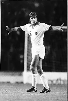 Legendary footballer Johann Cruyff of Holland at Stamford Bridge holding the Line Legendary footballer Johann Cruyff of Holland at Stamford Bridge holding the Line
