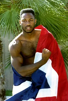 Lennox Lewis WBC World Heavyweight Boxing Champion before his fight against Tony Tucker Lennox Lewis WBC World Heavyweight Boxing Champion before his fight against Tony Tucker