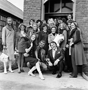 Les Dawson and his wife Margaret at the christening of their baby daughter Pamela Jane at Les Dawson and his wife Margaret at the christening of their baby daughter Pamela Jane at