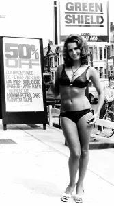 Lesley Fers Model - shops at petrol station Lesley Fers Model - shops at petrol station
