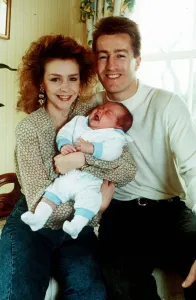 Leslie Ash Actress with her husband Lee Chapman the footballer Leslie Ash Actress with her husband Lee Chapman the footballer