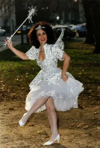 Leslie Joseph Actress who stars in Birds of a Feather dressed as a Fairy Leslie Joseph Actress who stars in Birds of a Feather dressed as a Fairy