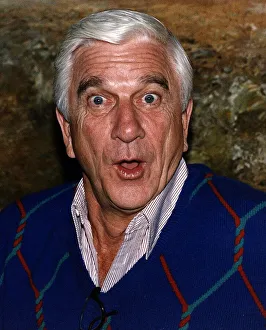 Leslie Nielsen, Canadian actor and comedian, pictured Thursday 24th May 1990 Leslie Nielsen, Canadian actor and comedian, pictured Thursday 24th May 1990