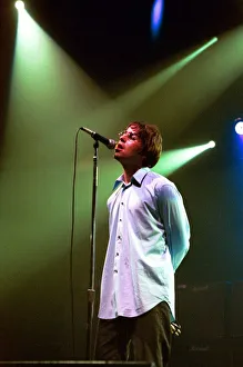 Liam Gallagher, Oasis performing in front of 4,500 fans at the Whitley Bay Ice Rink Liam Gallagher, Oasis performing in front of 4,500 fans at the Whitley Bay Ice Rink