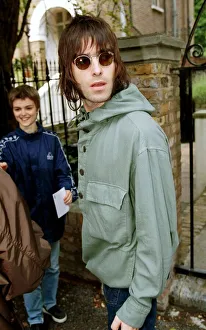 Liam Gallagher Oasis singer August 1999 leaving his London home on the day drummer Liam Gallagher Oasis singer August 1999 leaving his London home on the day drummer