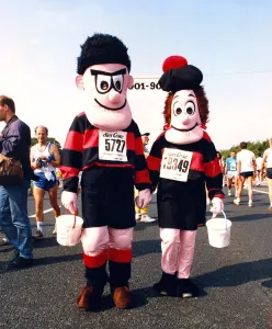 Lib - The Great North Run 16 September 1990 - Competitors at the start - ready for Lib - The Great North Run 16 September 1990 - Competitors at the start - ready for