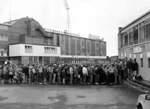 Lib - There was huge crowds at St James Park as Newcastle fans queued for tickets for Lib - There was huge crowds at St James Park as Newcastle fans queued for tickets for