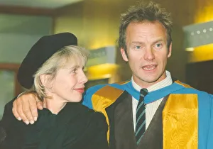 Lib - Singer / songwriter Sting receiving his Honorary Doctorate of Music from Lib - Singer / songwriter Sting receiving his Honorary Doctorate of Music from
