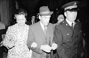 Liberal party leader Jeremy Thorpe leaving his party headquarters in Barnstable Liberal party leader Jeremy Thorpe leaving his party headquarters in Barnstable