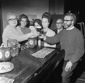 Life Long Barmaid Retires, Middlesbrough, 1973 Life Long Barmaid Retires, Middlesbrough, 1973