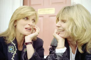 Linda McCartney, wife of fomer Beatle Paul McCartney, has a chat with her friend Carla Linda McCartney, wife of fomer Beatle Paul McCartney, has a chat with her friend Carla