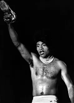 Little Richard on stage at Wembley Rock Festival. 5th August 1972 Little Richard on stage at Wembley Rock Festival. 5th August 1972