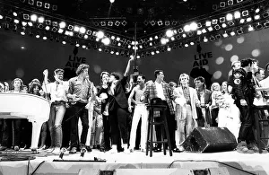 Live Aid Concert Finale at Wembley Stadium July 1985